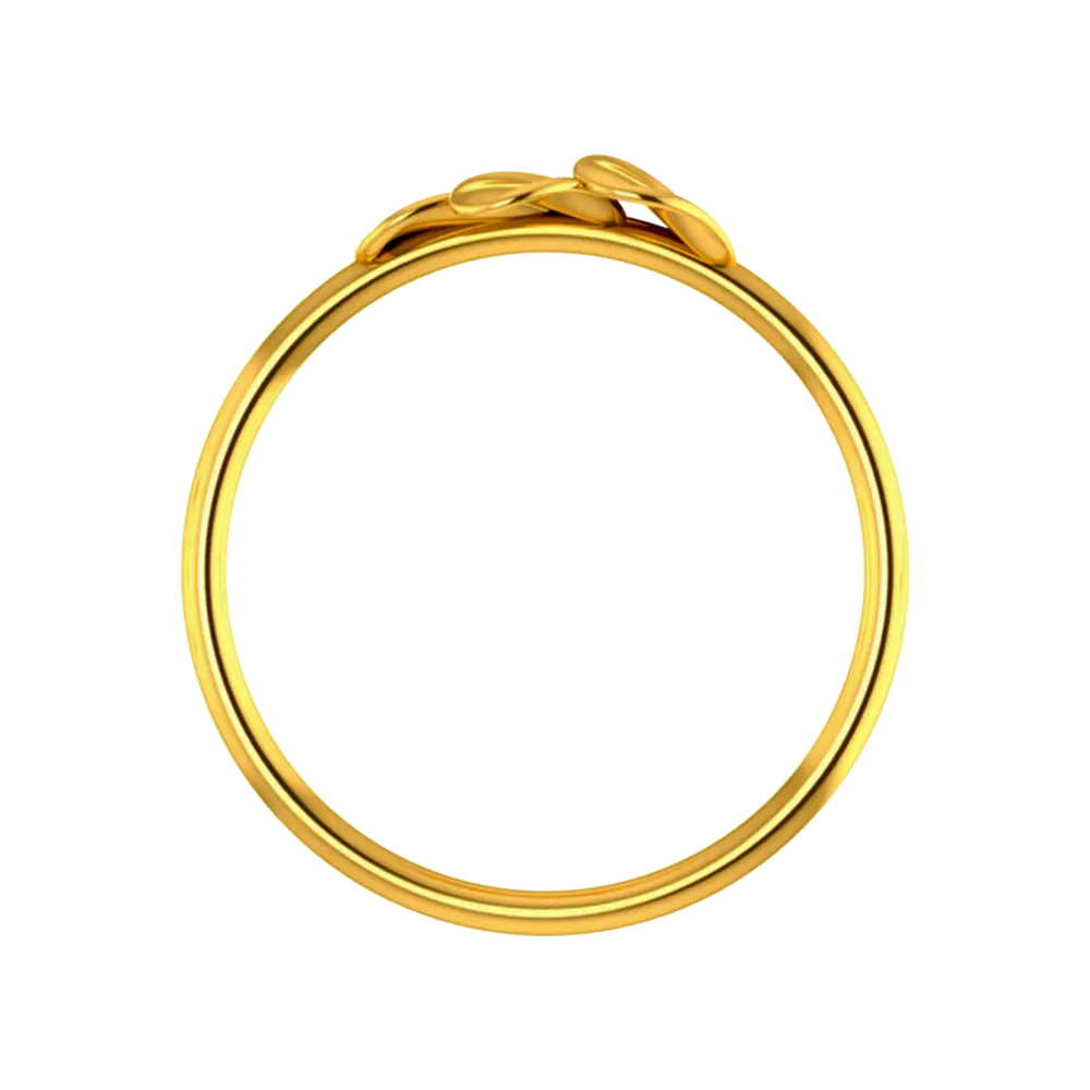 14k Solid Gold Ring With A Leafy Design From Amazea Collection - Image 4