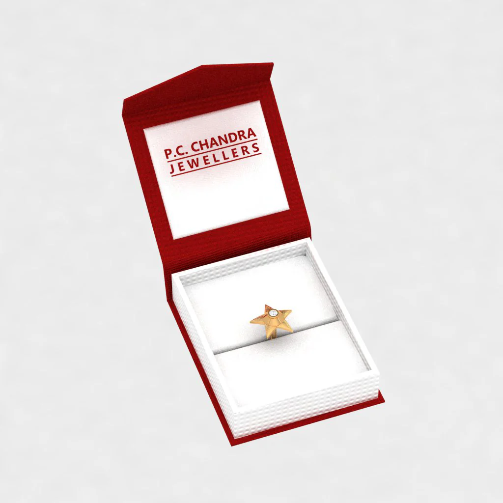 14k Star-shaped Diamond Smart Watch Stud - Image 6