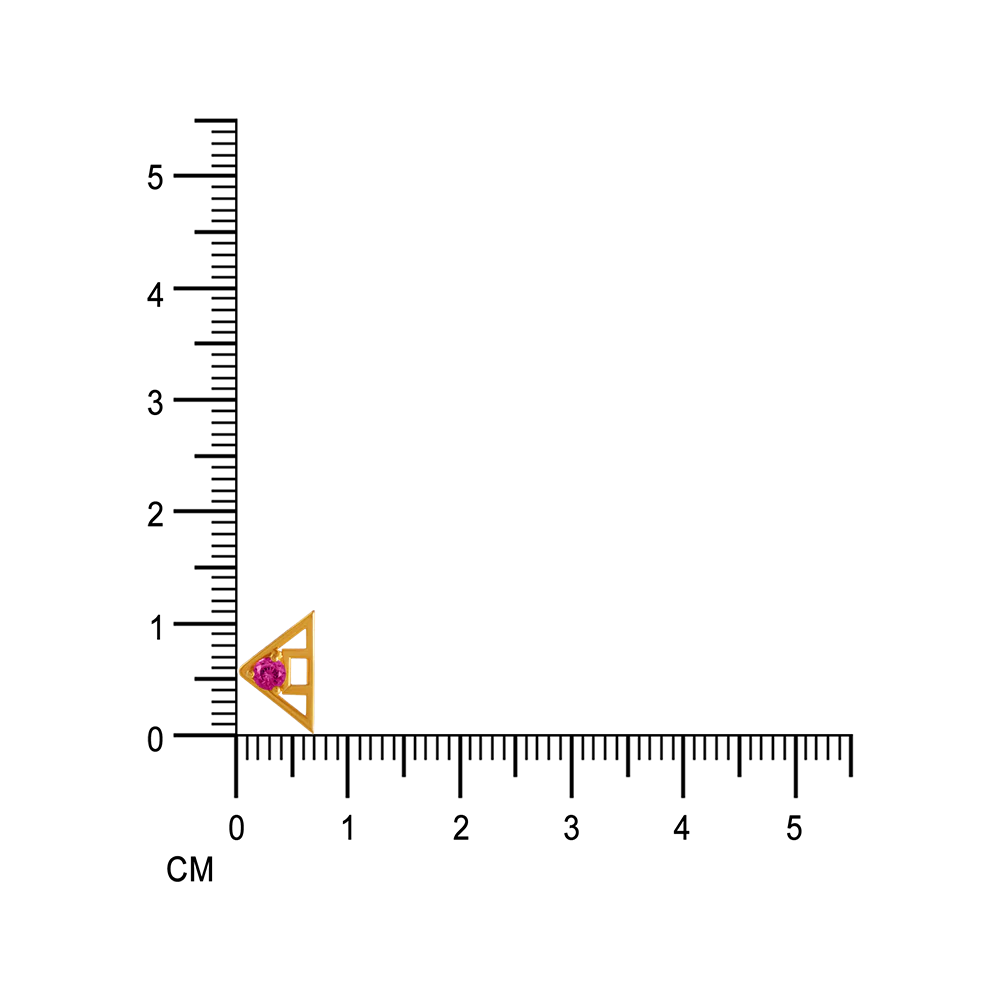 14k Triangular Gem Gold Earrings From Online Exclusive - Image 6