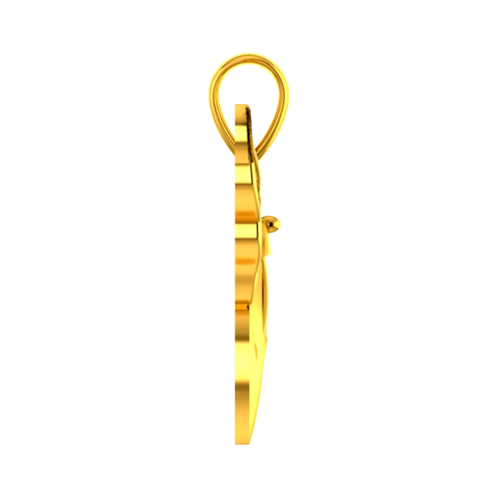 14k Unique Bird-shaped Gold Pendant - Image 4