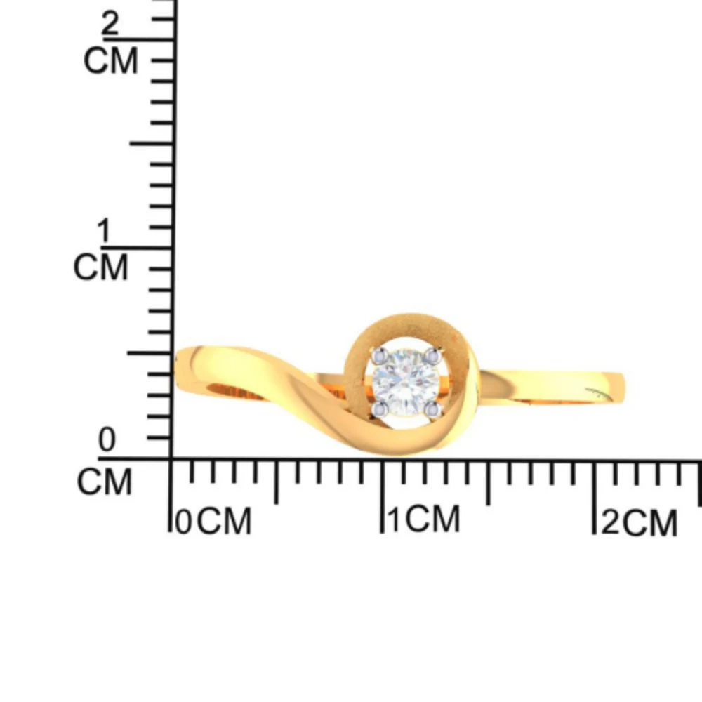 14k Uniquely Designed Gold And American Diamond Earrings - Image 4