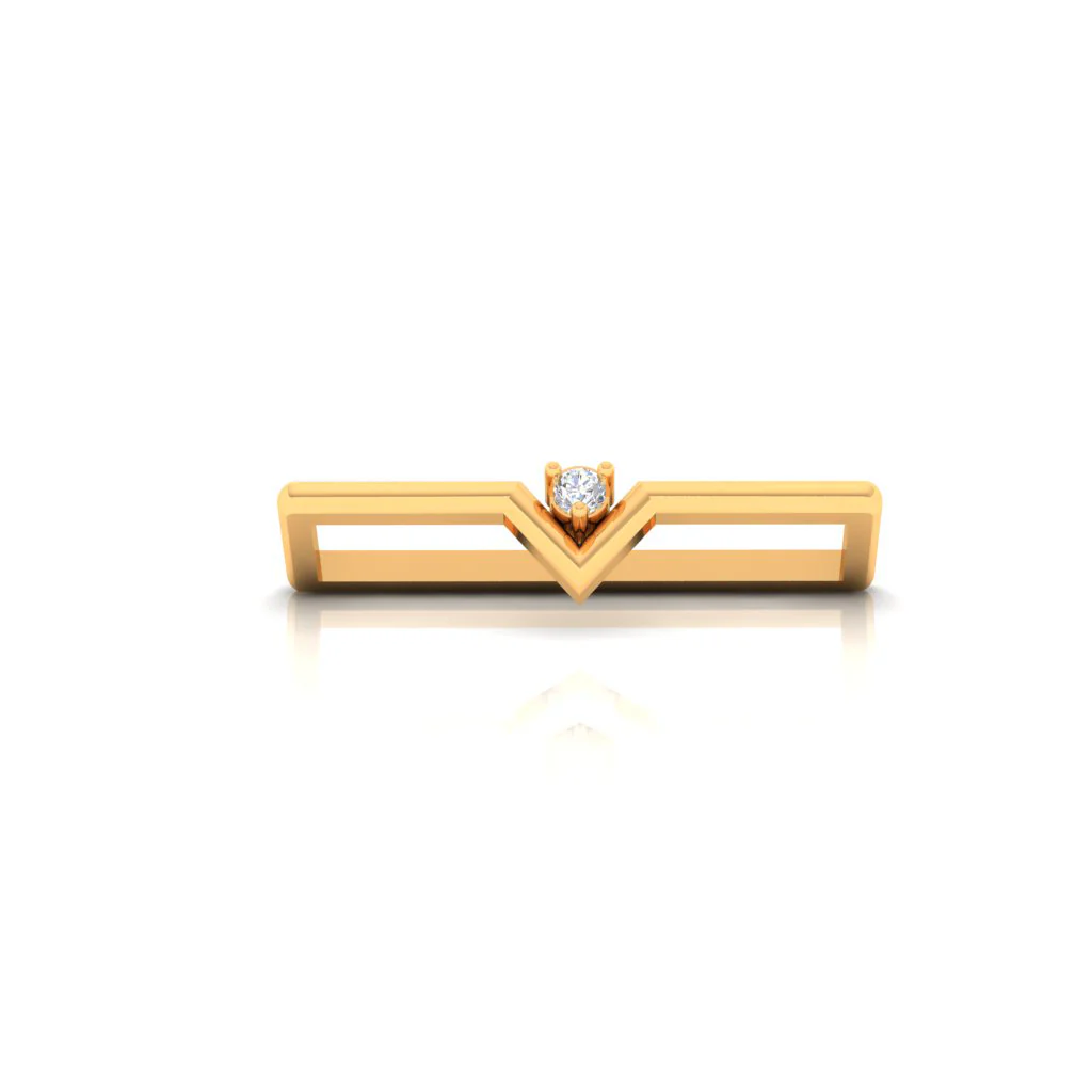 14k V-shaped Diamond Smart Watch Band - Image 4