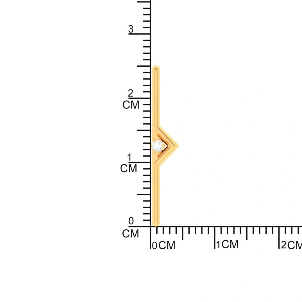 14k V-shaped Diamond Smart Watch Band - Image 5