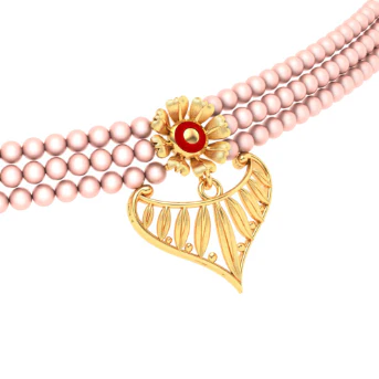 14k Wedding Season Special Elegant Gold Necklace Design - Image 3