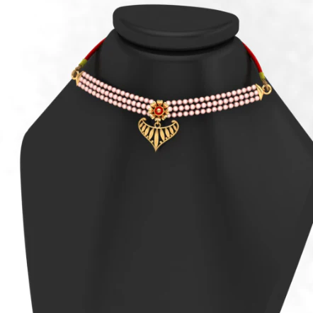 14k Wedding Season Special Elegant Gold Necklace Design - Image 6