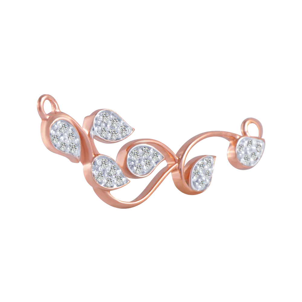 14KT (585) Rose Gold And Diamond Pendant For Women - Image 3