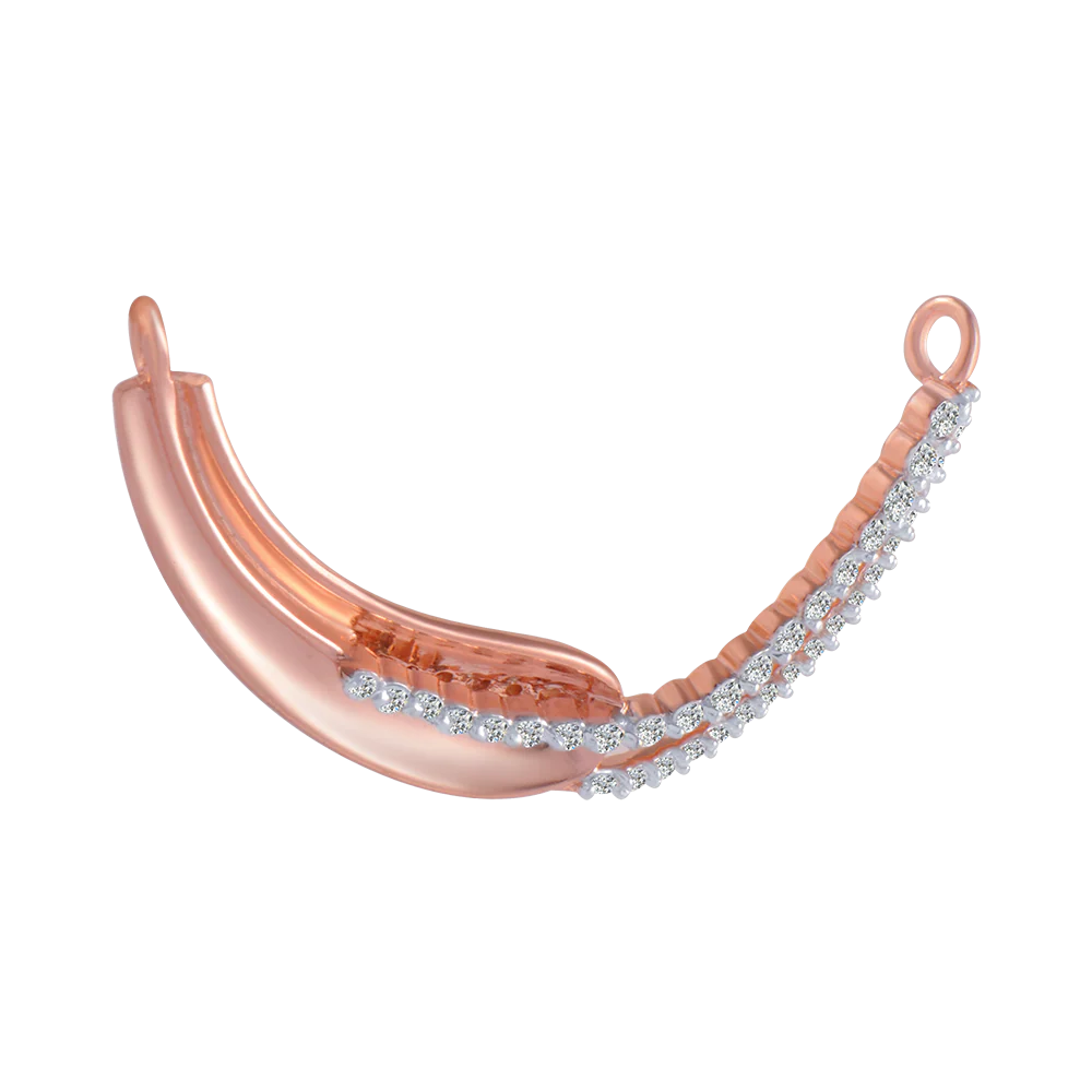 14KT (585) Rose Gold And Diamond Pendant For Women - Image 3