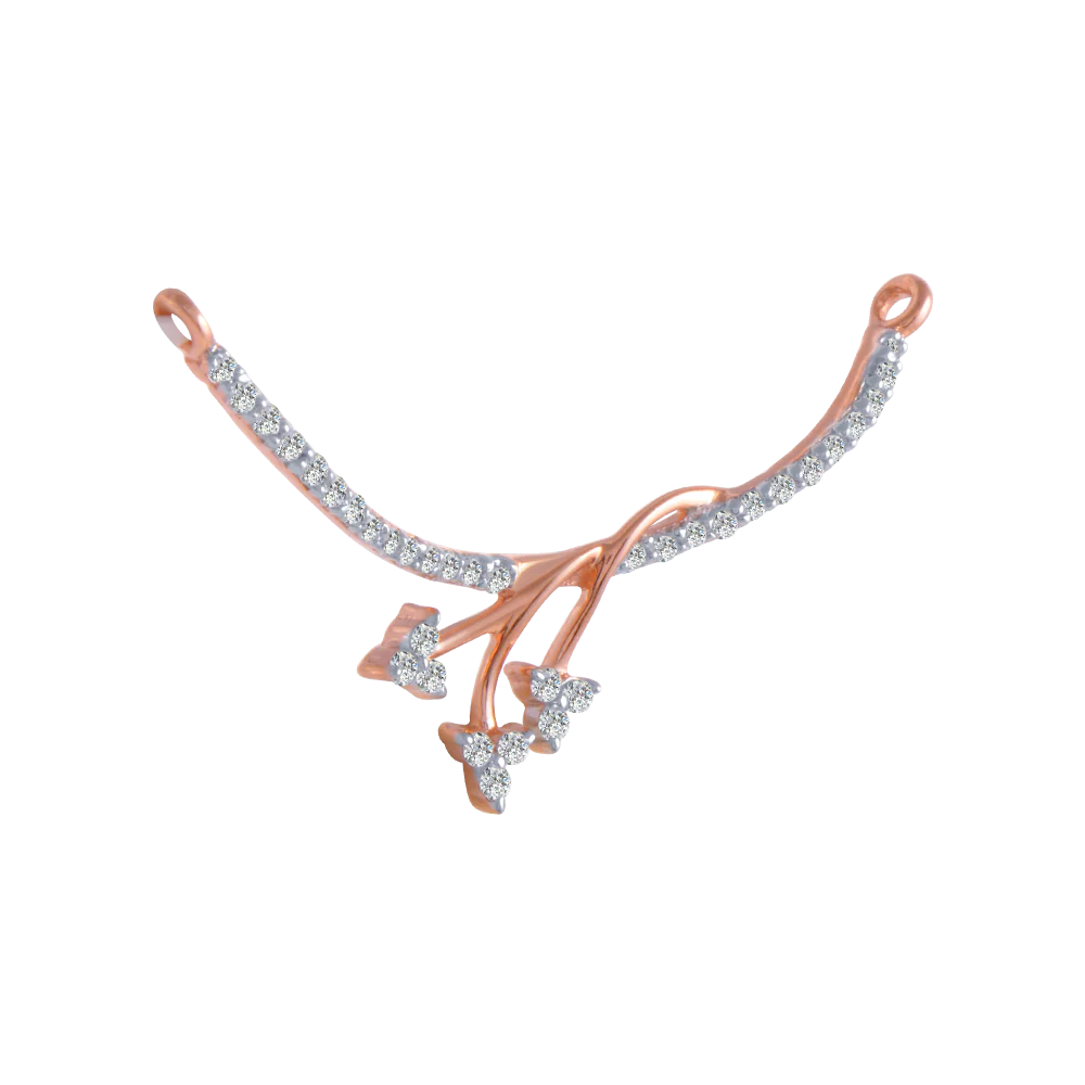 14KT (585) Rose Gold And Diamond Pendant For Women - Image 3