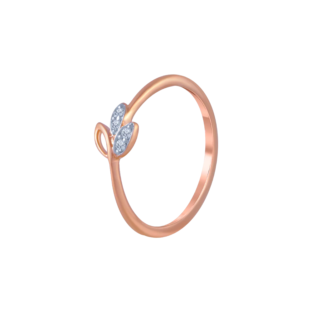 14KT (585) Rose Gold And Diamond Ring For Women - Image 3