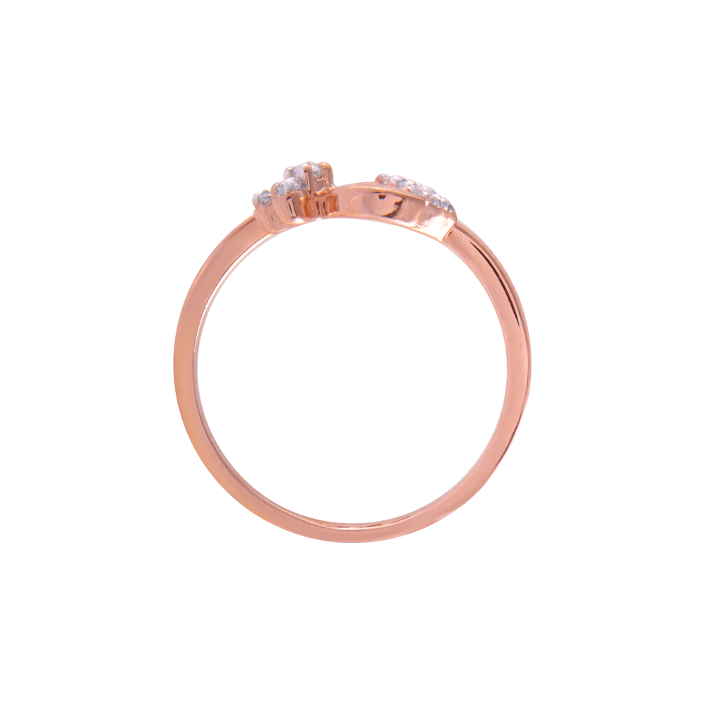 14KT (585) Rose Gold And Diamond Ring For Women - Image 3