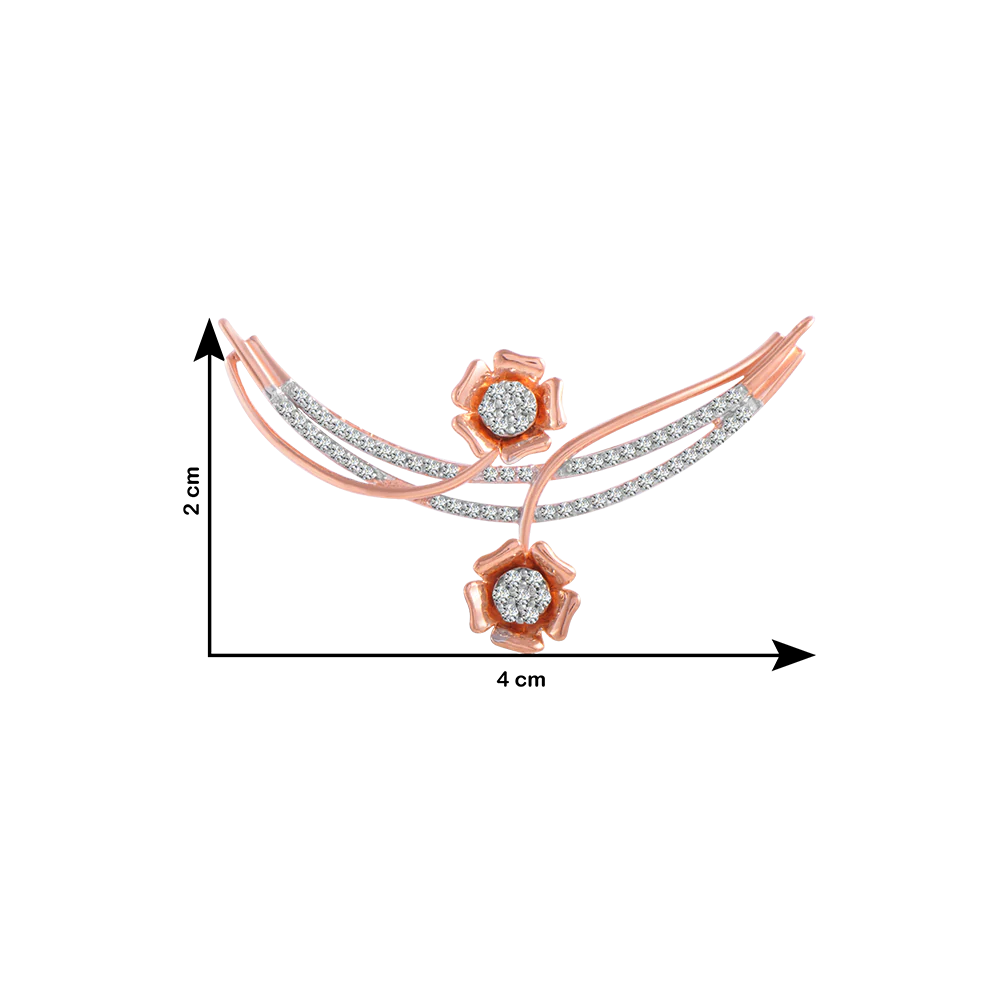 14KT (585) Rose Gold And Solitaire Pendant For Women - Image 4