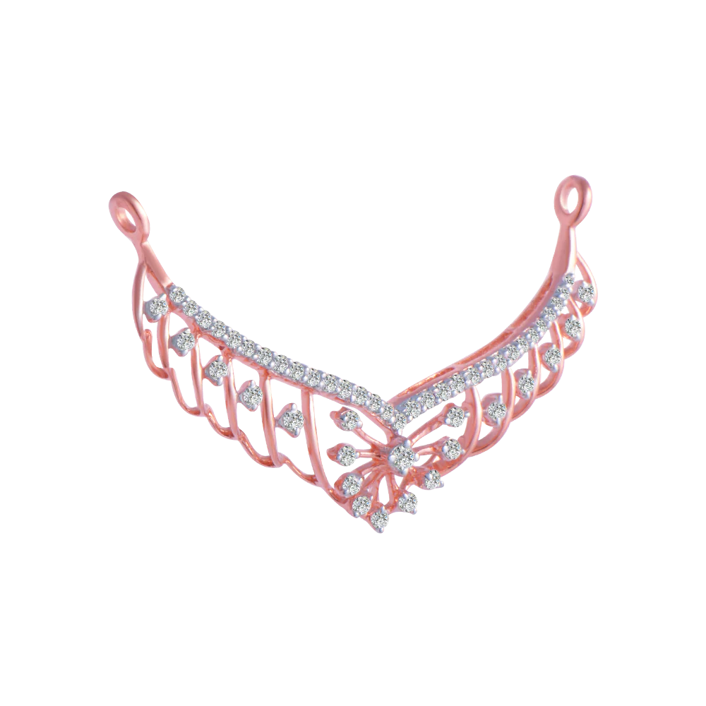 14KT (585) Rose Gold And Solitaire Pendant For Women - Image 3