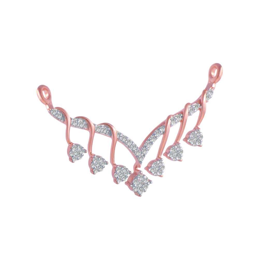 14KT (585) Rose Gold And Solitaire Pendant For Women - Image 3