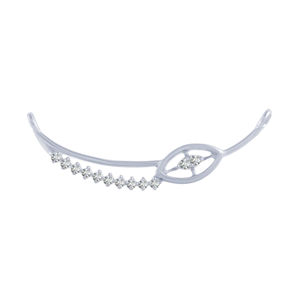 14KT (585) White Gold And Diamond Pendant For Women