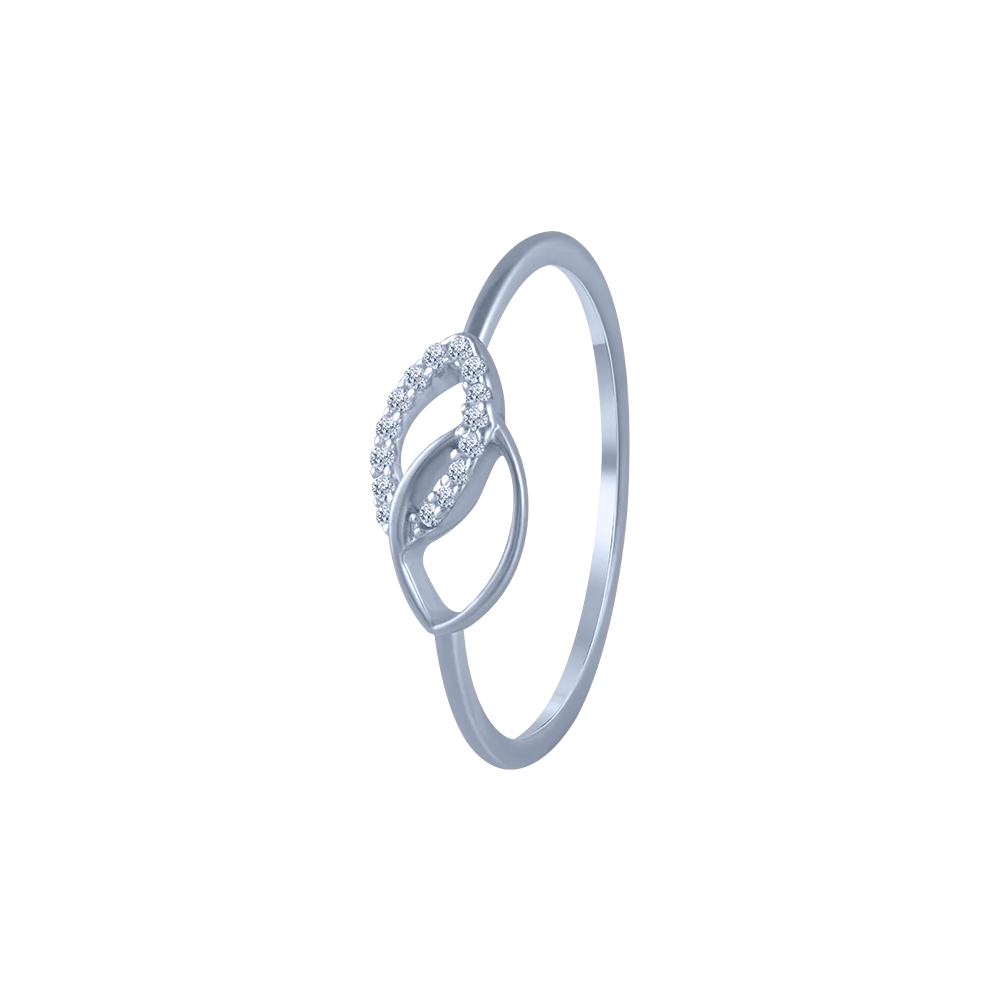 14KT (585) White Gold And Diamond Ring For Women