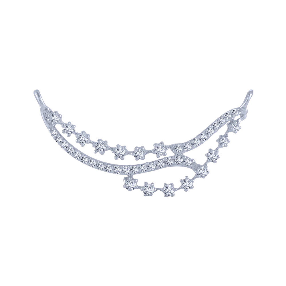 14KT (585) White Gold And Solitaire Pendant For Women
