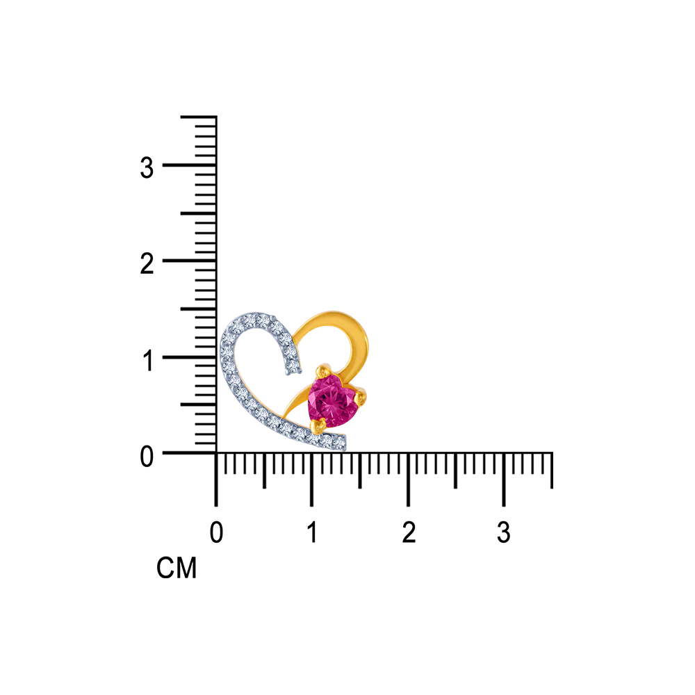 14KT (585) Yellow Gold And American Diamond Stud Earrings For Women - Image 7