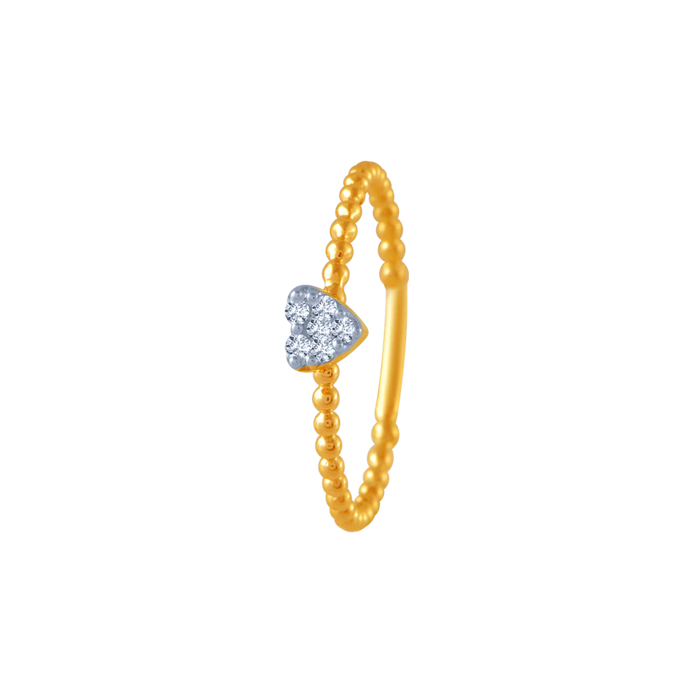 14KT (585) Yellow Gold And Diamond Ring For Women