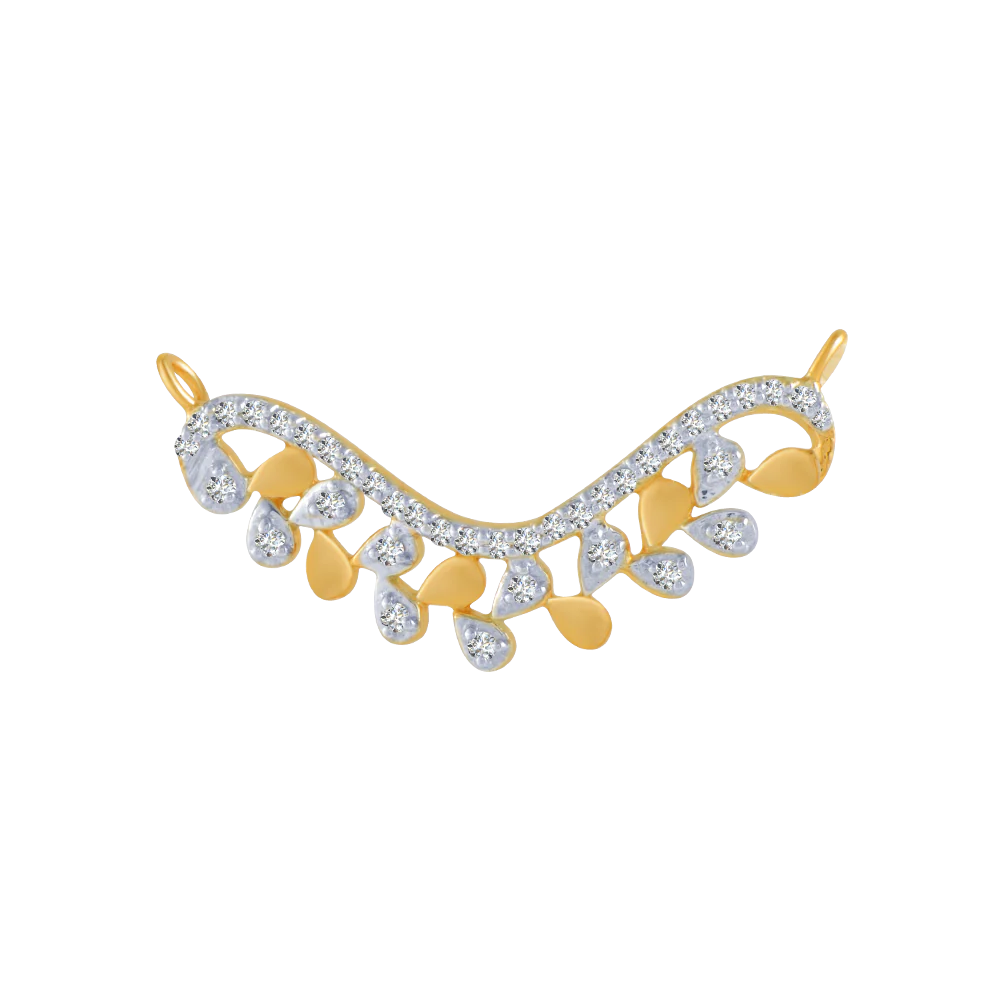 14KT (585) Yellow Gold And Solitaire Pendant For Women