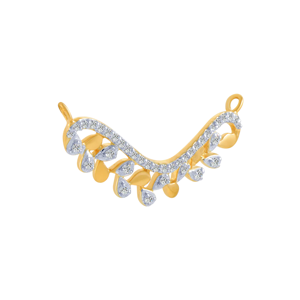 14KT (585) Yellow Gold And Solitaire Pendant For Women - Image 3
