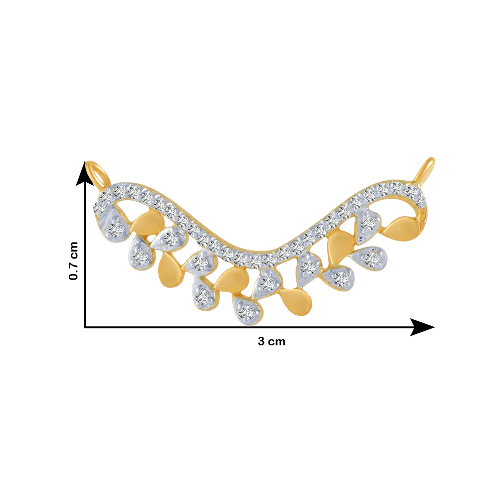 14KT (585) Yellow Gold And Solitaire Pendant For Women - Image 4