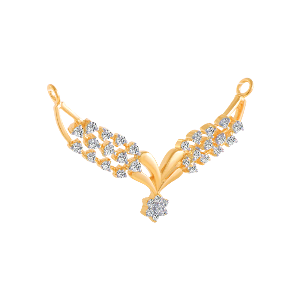 14KT (585) Yellow Gold And Solitaire Pendant For Women - Image 3