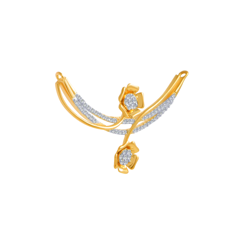 14KT (585) Yellow Gold And Solitaire Pendant For Women - Image 3