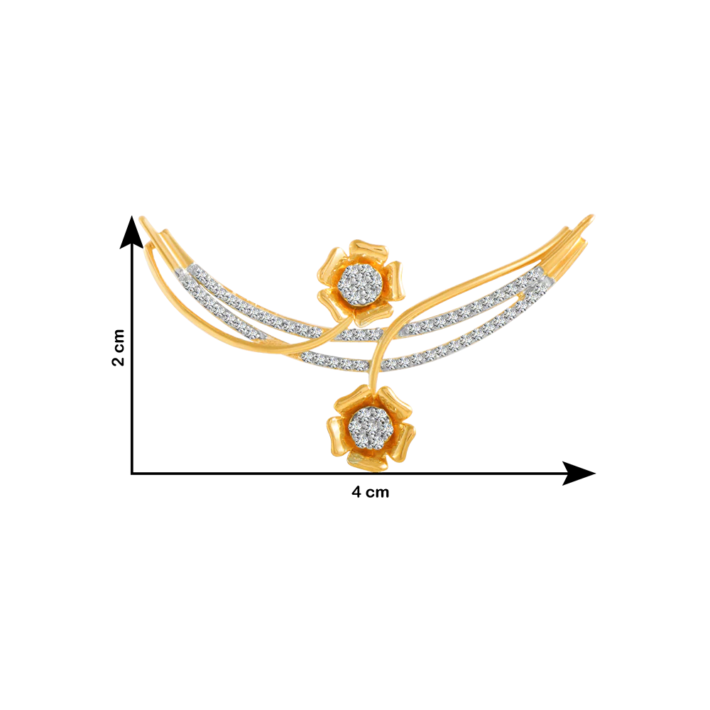 14KT (585) Yellow Gold And Solitaire Pendant For Women - Image 4