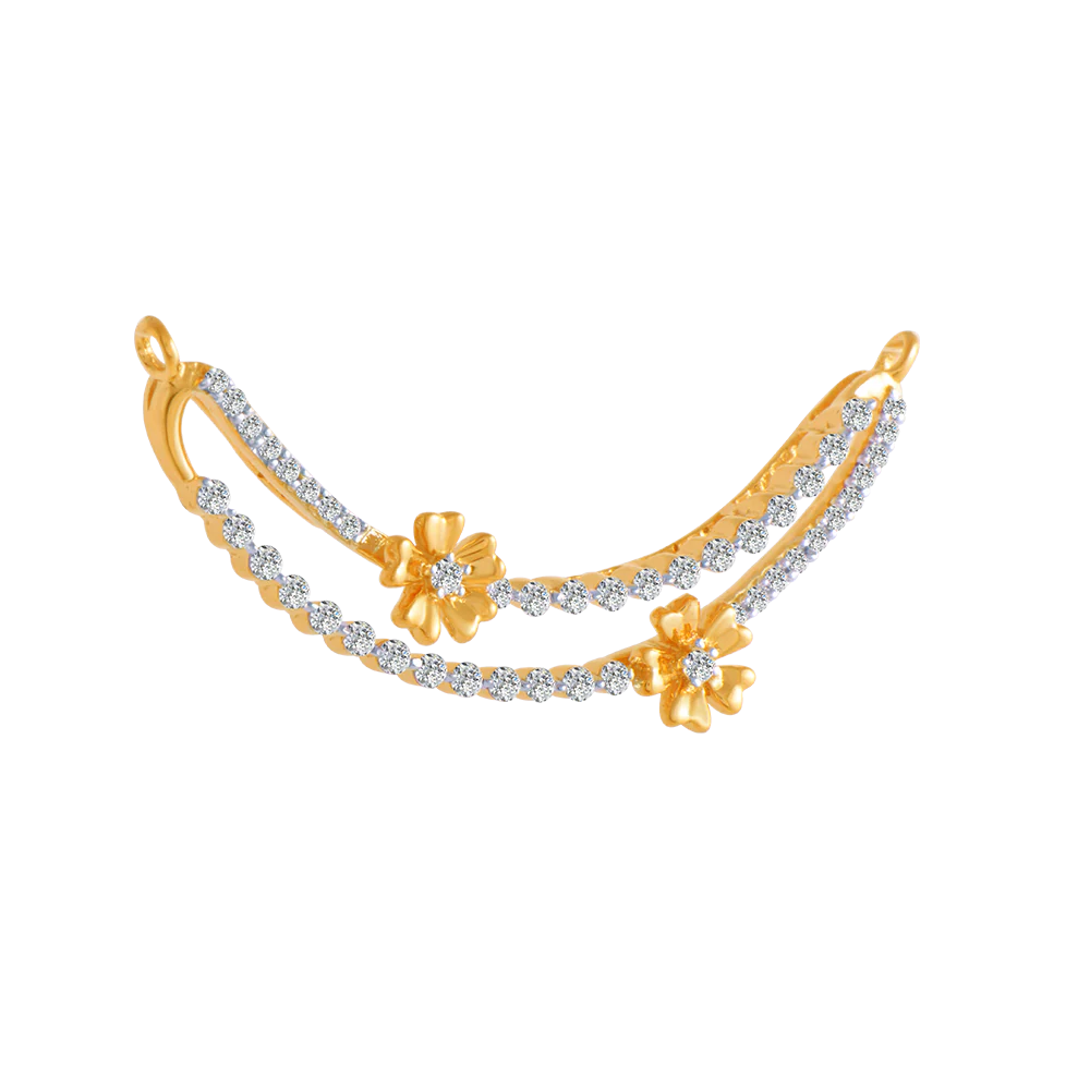 14KT (585) Yellow Gold And Solitaire Pendant For Women - Image 3