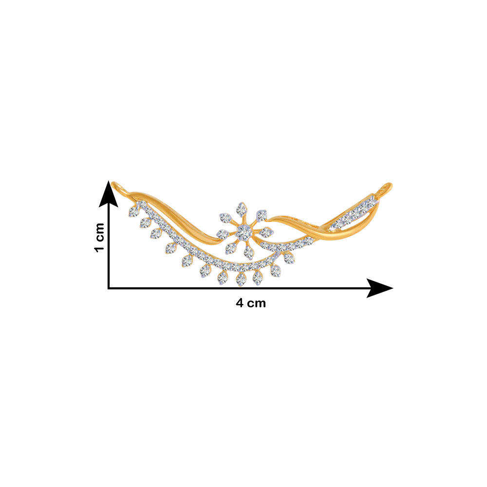 14KT (585) Yellow Gold And Solitaire Pendant For Women - Image 4