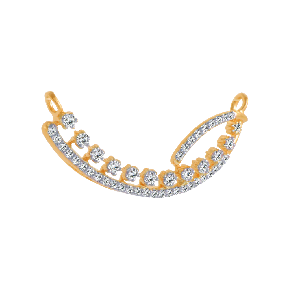 14KT (585) Yellow Gold And Solitaire Pendant For Women - Image 3