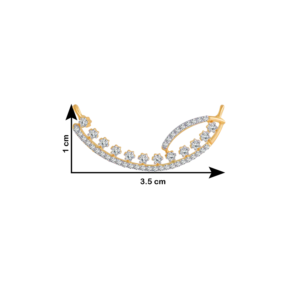 14KT (585) Yellow Gold And Solitaire Pendant For Women - Image 4