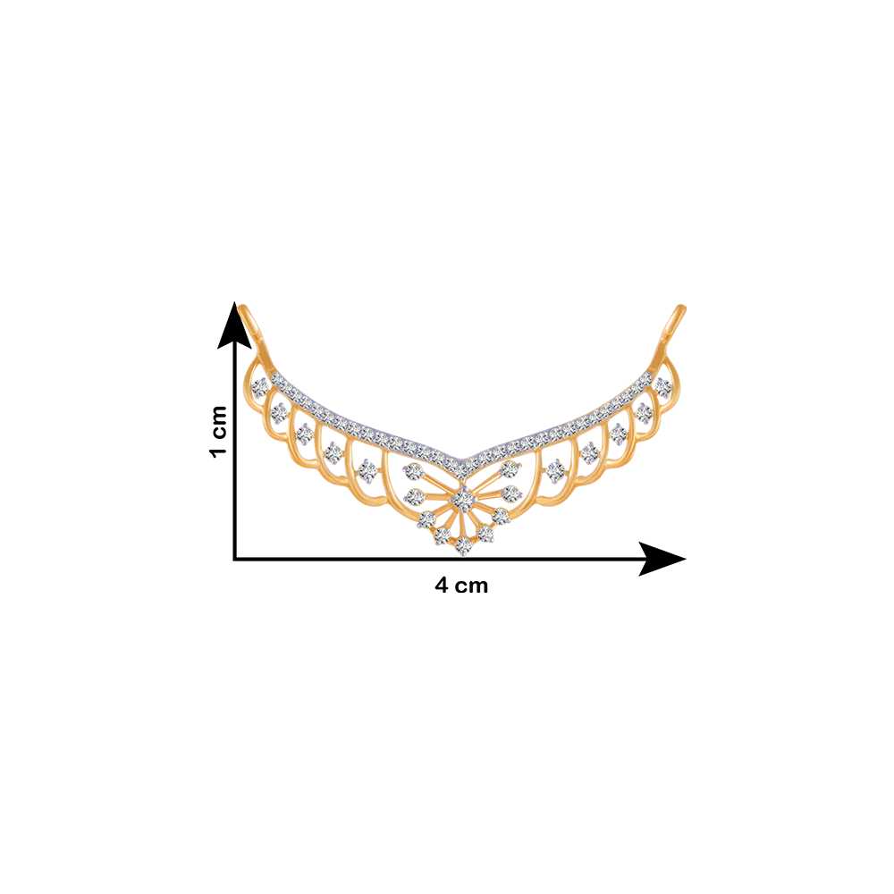14KT (585) Yellow Gold And Solitaire Pendant For Women - Image 4