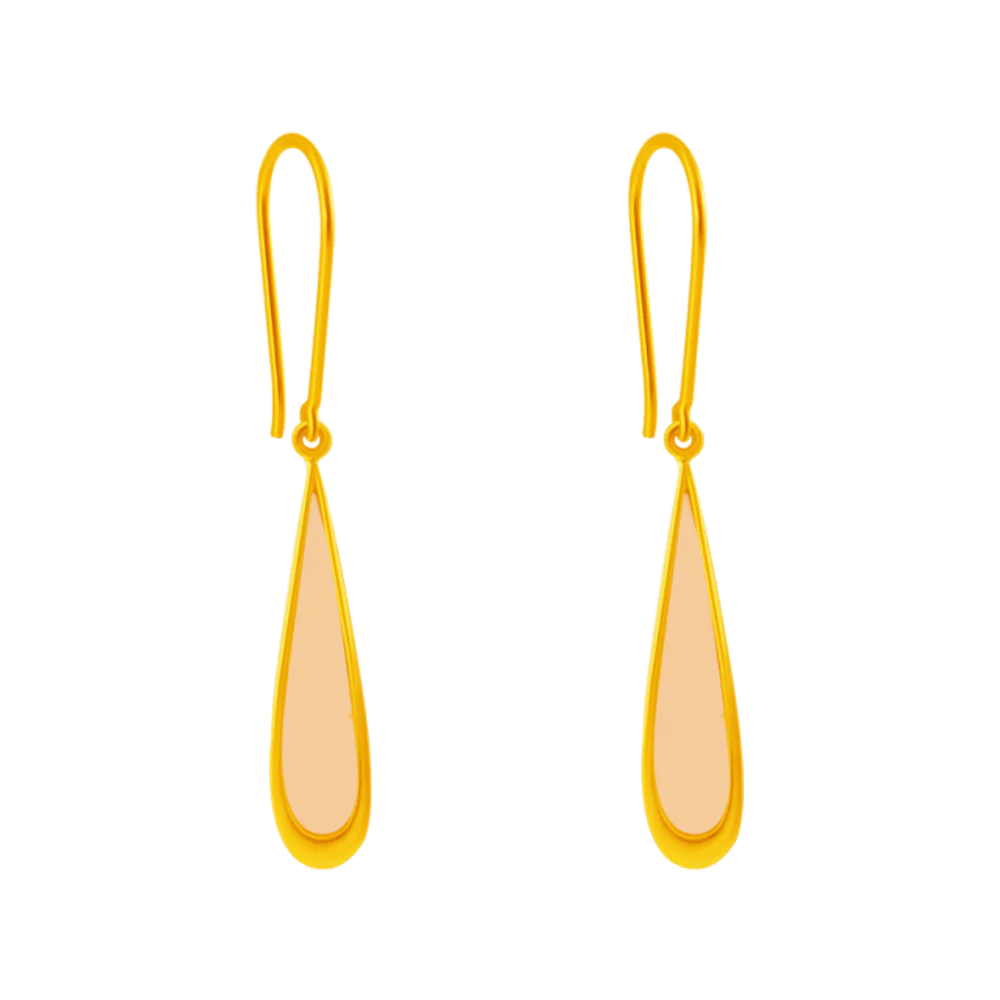 14KT (585) Yellow Gold Clip-on Earrings For Women