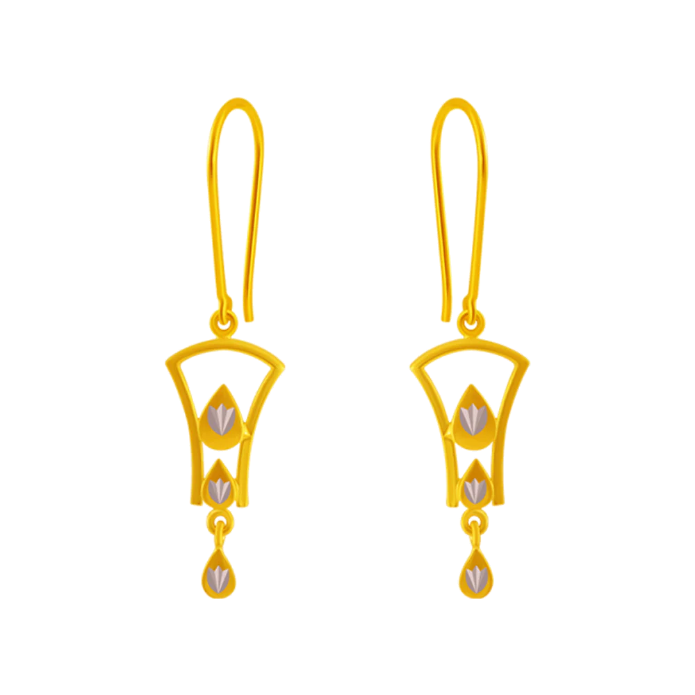 14KT (585) Yellow Gold Clip-on Earrings For Women