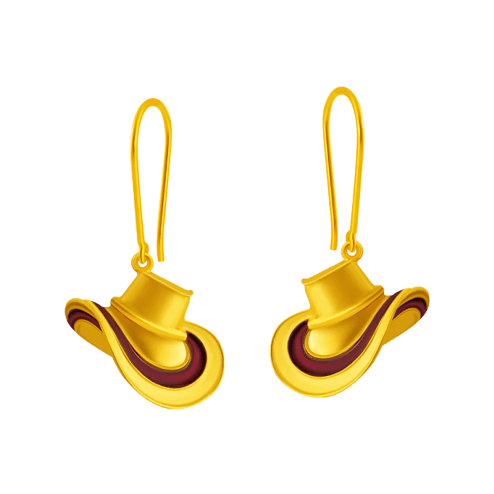 14KT (585) Yellow Gold Clip-on Earrings For Women