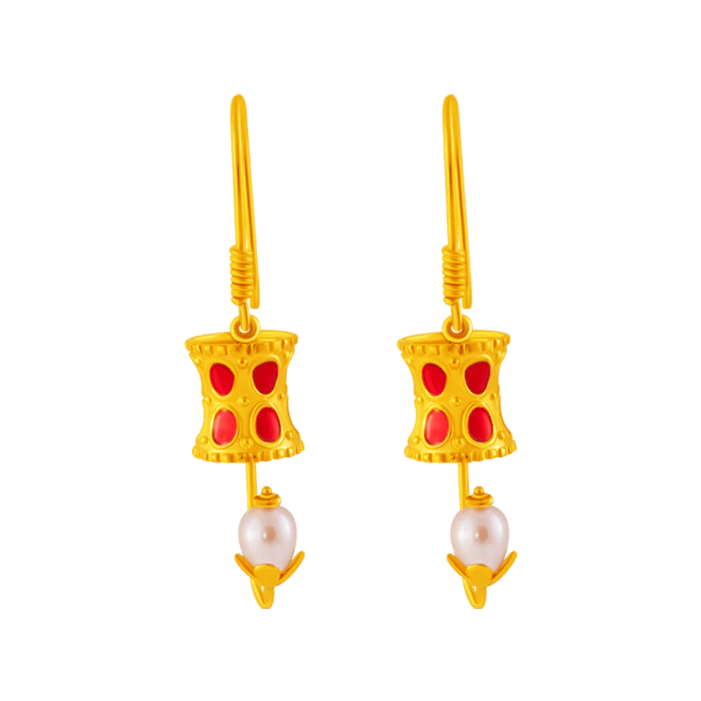 14KT (585) Yellow Gold Clip-on Earrings For Women
