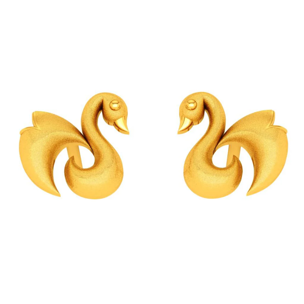 14KT (585) Yellow Gold Earring For Woman - Image 5