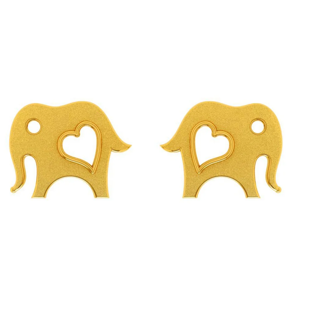 14KT (585) Yellow Gold Earring For Woman