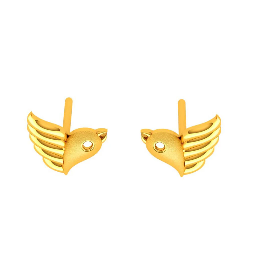 14KT (585) Yellow Gold Earring For Woman - Image 5