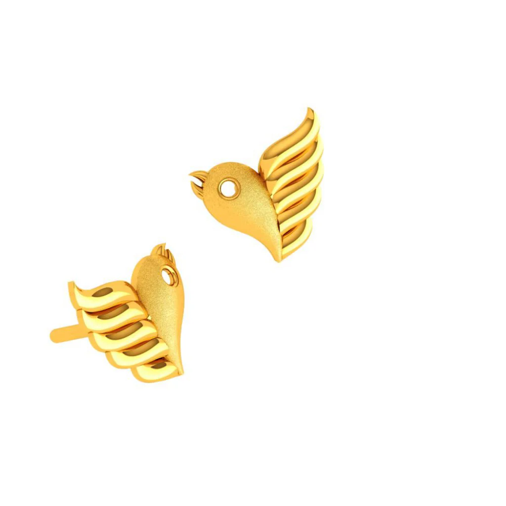 14KT (585) Yellow Gold Earring For Woman - Image 6