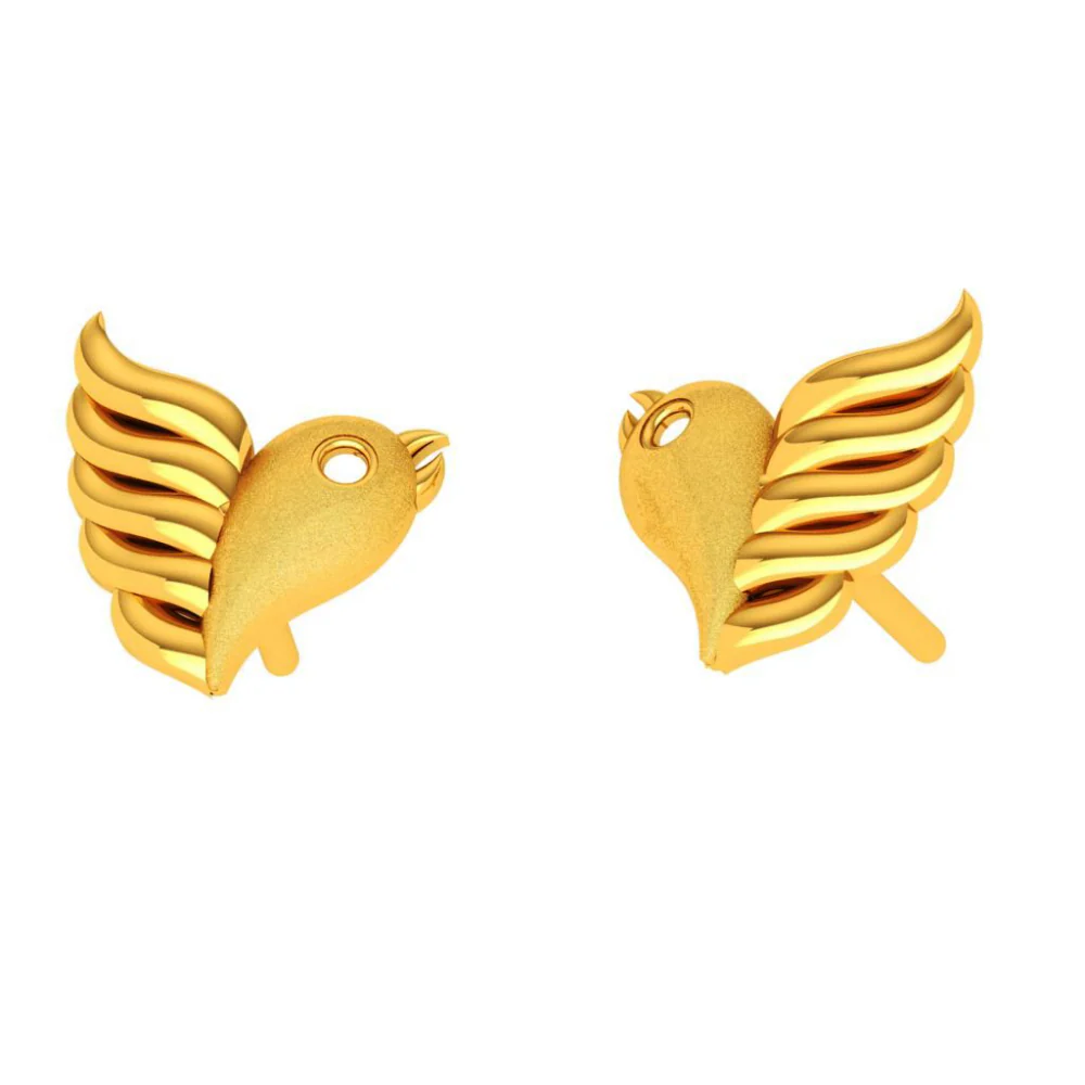 14KT (585) Yellow Gold Earring For Woman - Image 7