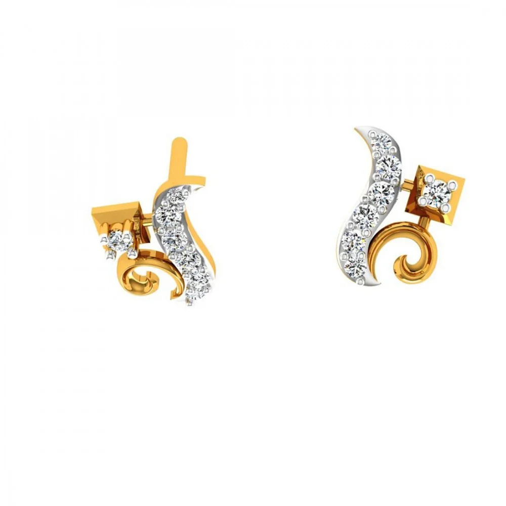 14KT (585) Yellow Gold Earring For Women - Image 4