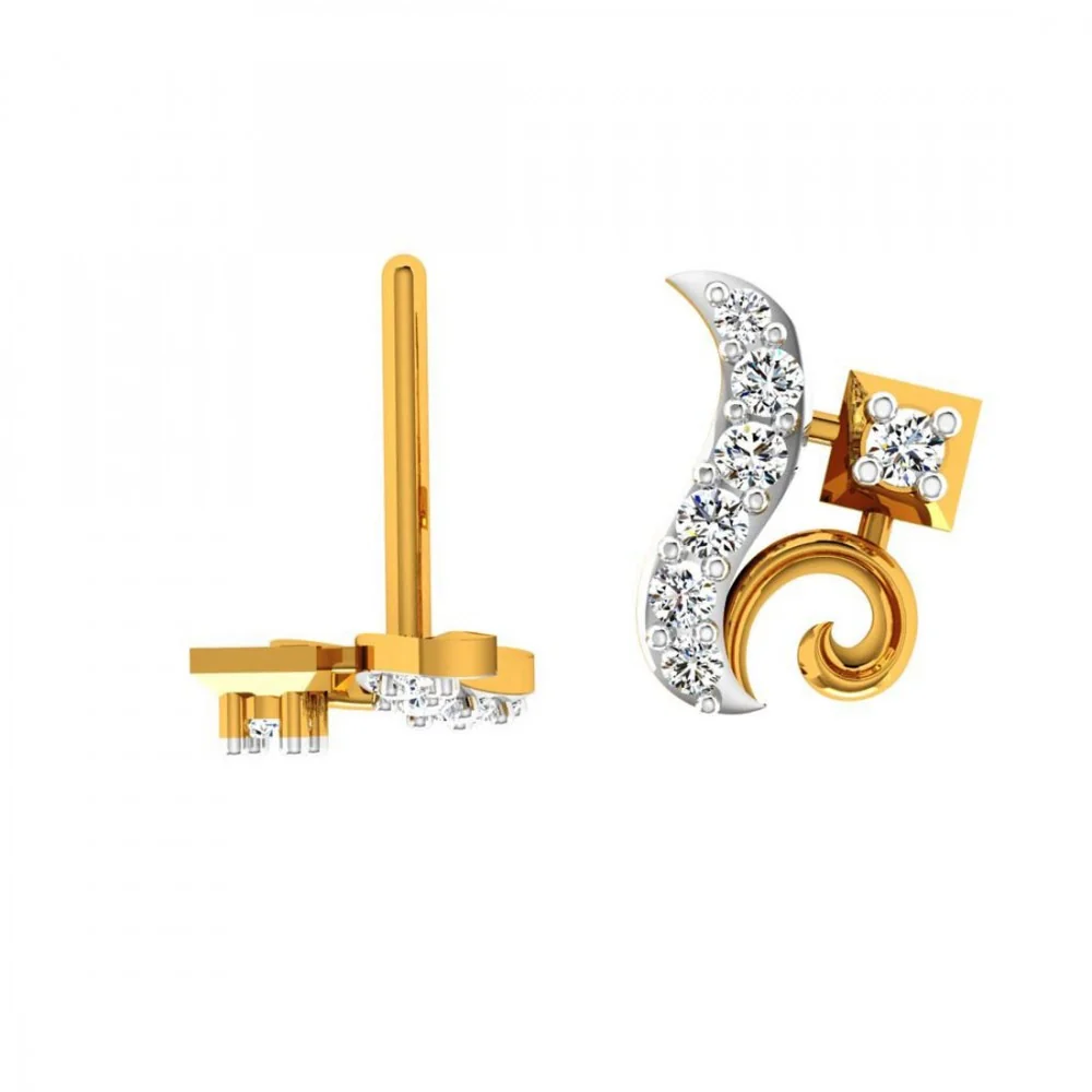 14KT (585) Yellow Gold Earring For Women - Image 5