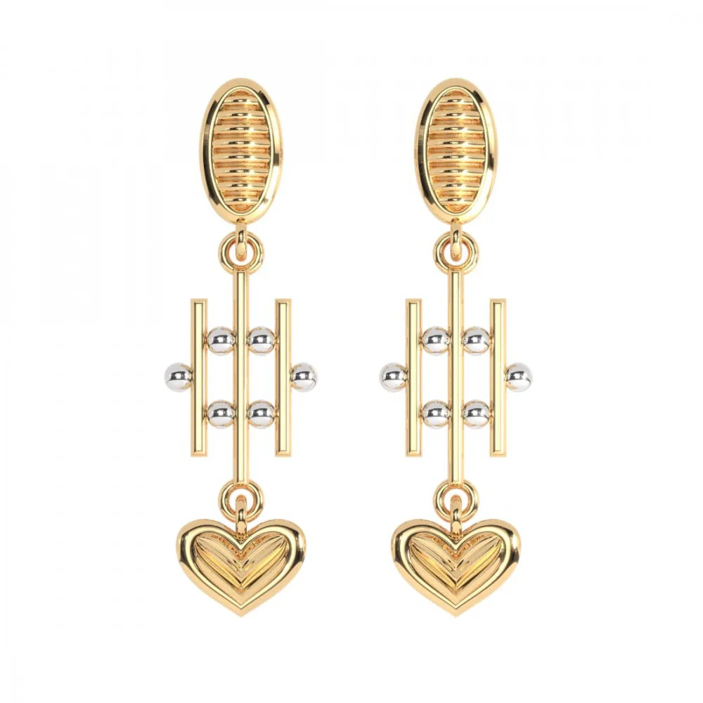 14KT (585) Yellow Gold Earring For Women