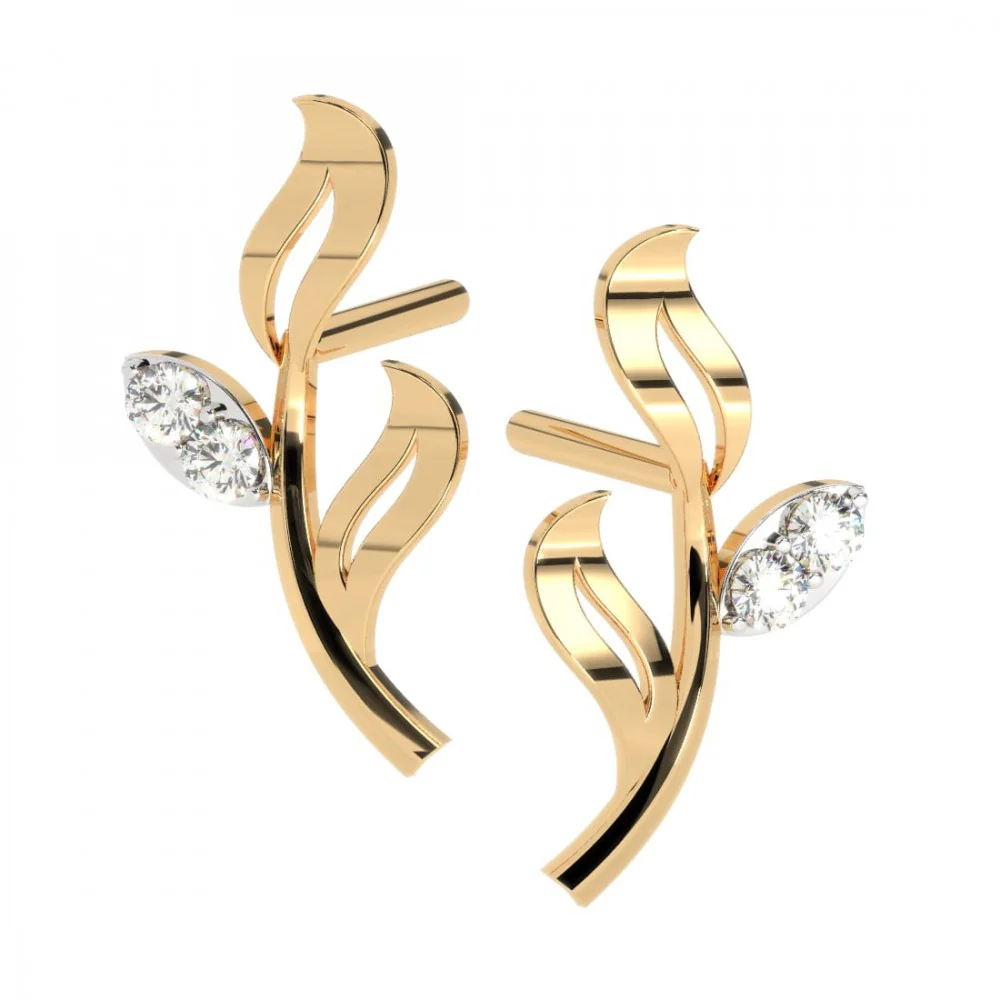 14KT (585) Yellow Gold Earring For Women