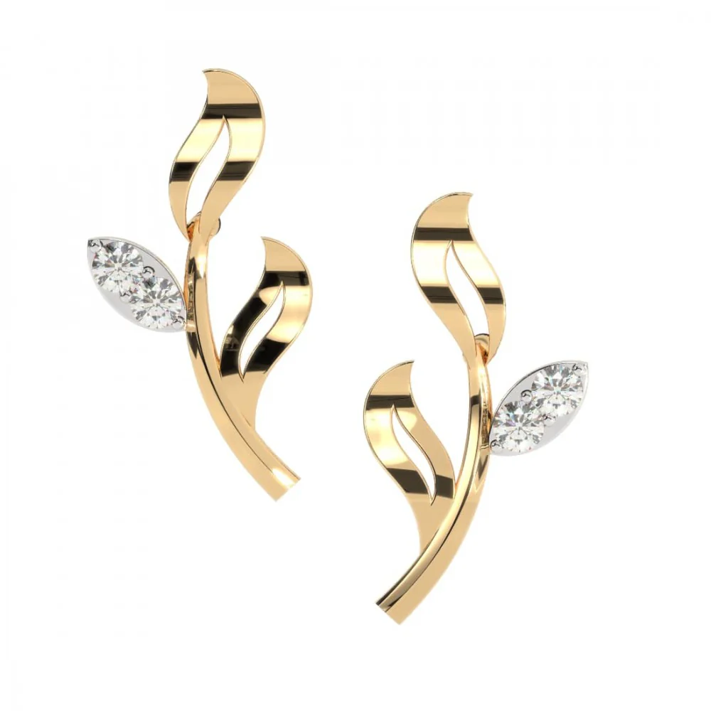 14KT (585) Yellow Gold Earring For Women - Image 10