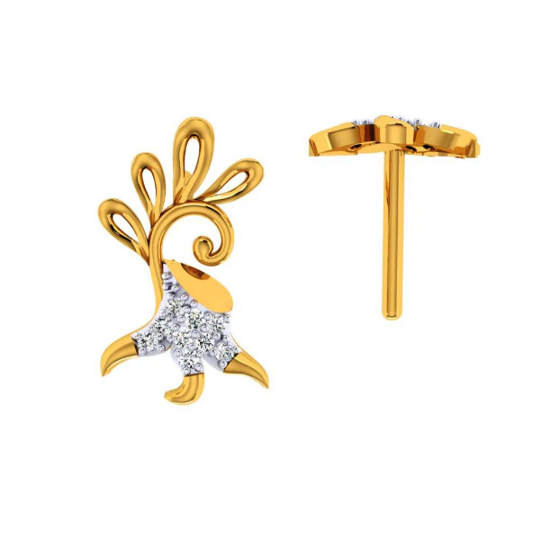14KT (585) Yellow Gold Earring For Women - Image 4