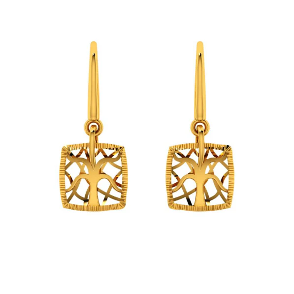 14KT (585) Yellow Gold Earring For Women