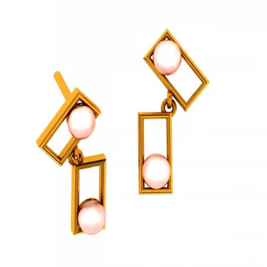 14KT (585) Yellow Gold Earrings For Women - Image 8